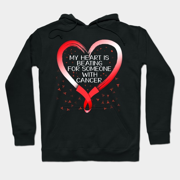 my heart blood cancer awareness Hoodie by TeesCircle